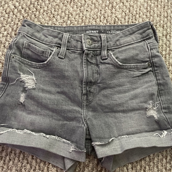 Old Navy O.G. Straight High Rise Jean Shorts - Picture 1 of 2